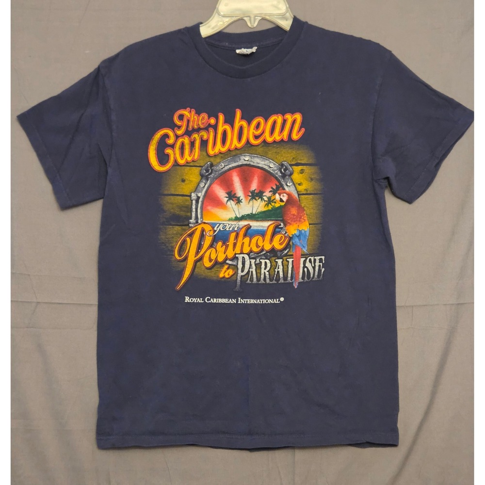 The‎ Caribbean Your Porthole To Paradise T-Shirt Women's Size Medium
